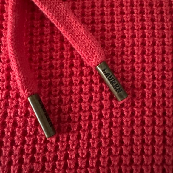 Lauren Ralph Lauren Black Label Hooded Waffle Knit Sweater - Picture 6 of 13